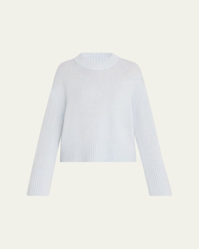 Sony Cashmere Drop-Shoulder Crewneck Sweater
